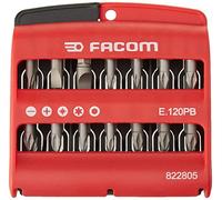 FACOM - Jeu d'Embouts de Vissage 28 pièces - E.120PB - Coffret avec Embouts Plats, PH, PZ Torx et à Six Pans - Polyamide PA66 - Haute Résistance - Mallette - Outillage à Main
