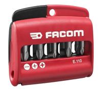 FACOM - Jeu mixte de 10 embouts 1/4"" - série 1 - 25 mm + porte-embouts - N°1 - E.110