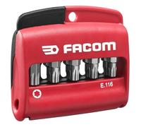 FACOM - Jeu mixte de 10 embouts Torx Plus 1/4"" - série 1 - 25 mm + porte-embouts - E.116