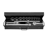 FACOM K.421N Coffret Douilles Longues 6 pans métriques, Argent, 3/4"