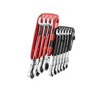 Facom - Lot de 10 cles plates a oeillets ou mixtes a cliquet articulees