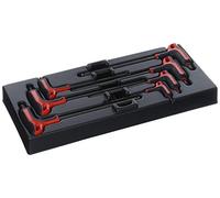 FACOM MOD.84TZSA Module 7 Clé Mâles 6 Pans poignées en T tête sphérique, Multicolore