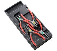 Facom Module plastique Facom - Pince pour circlips, mâchoires droites et courbes 4 pcs. Quantité:1