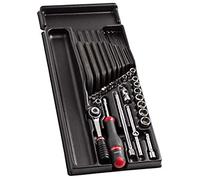 FACOM MOD.R161-26 Module 6 Pans douilles Clé Mâles/Embouts, Multicolore, 1/4"