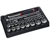 FACOM MOD.S161-36 Jeu de 23 Module douilles 6 Pans, Gris, 1/2"