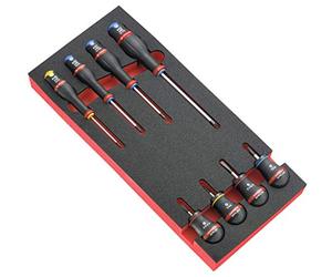 Facom MODM.AT3 Modules de 9 TOURNEVIS PROTWIST® en plateau mousse - 763g