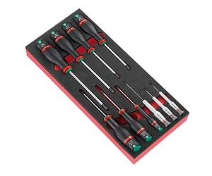 Facom MODM.AT6 Modules de 10 TOURNEVIS PROTWIST® en plateau mousse - 900g