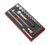 Facom Module de mousse Éléments d'entraînement série 1/2" clé à douille et cliquet 23 pcs
