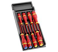 Facom Module de tournevis – 8 pièces, noir et rouge