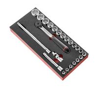 Facom Module douilles 1/2" 12 pans Facom MODM.S161-36, 23 pièces Quantité:1