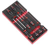 FACOM - Module Mousse de 9 Tournevis PROTWIST - MODM.AT4 - Mousse Haute Densité Bicolore - Visualisation Immédiate des Outils Manquants - Résistance aux Produits Corrosifs - Retenue Optimisée