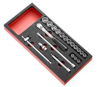 Facom Module mousse douilles 3/8"" 6 pans métriques - 20 pièces - MODM.JL161-36