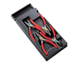Facom Module plastique Facom - Pince pour circlips, mâchoires droites 4 pcs. Quantité:1