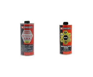 Facom Nettoyant Vanne EGR, Spécial Diesel, Formule Pro+ 1L Rouge & 006025 Décalaminage Moteur Intégral Diesel, décrassant moteur-CURATIF-1L