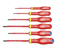 Facom Jeu de 6 tournevis isolés Protwist ATDVE.J6PB plats/PZ 1000 V Soft Grip