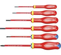 Facom Jeu de 6 tournevis isolés Protwist ATDVE.J6PB plats/PZ 1000 V Soft Grip