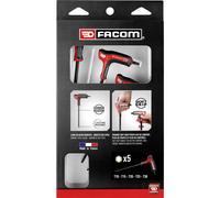 Facom pour l'atelier Jeu de tournevis 5 pièces 6 pans intérieurs (TX)