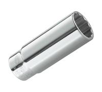 Douille 1/4'' longue 12 pans - FACOM - R.3/8EL - Acier allié haute performance - Blanc