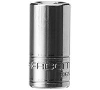 FACOM R.7 Douilles 6 Pans, Argent, 1/4"