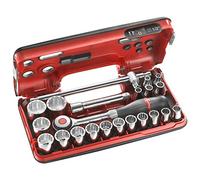 FACOM S.360DBOX412 Coffret DBOX Douilles 12 Pans, Rose, 1/2", Set de 22 Pièces