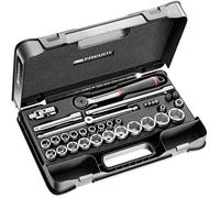 FACOM S.447ADP Coffret de douilles 6 Pans métriques, Multicolore, 1/2", Set de 35 Pièces