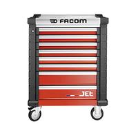 FACOM Servante Roulante, 8 Tiroirs, 24 Modules, Plan de Travail XL, avec Serrure Centrale, JET.8M3A