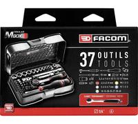 FACOM - Coffret cliquet + douilles 1/4'' 6 pans - R.161-6P6PB