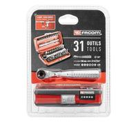 FACOM - Set embouts à cliquet 1/4 31 pièces - Dimension 1/4" - R. PEJ31PB