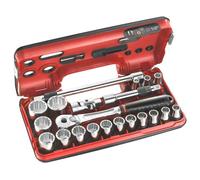 Facom - Coffret de douilles 1/2" 12 pans - Detection Box métriques - 21 pièces