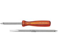 FACOM - Tournevis avec Lame Interchangeable - AMS - Pointe Plate et Phillips - Longueur 165 mm - Chromée Polie - Outillage à Main - Convient à un Usage Professionnel