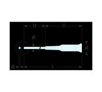 Facom Tournevis manuel antistatique Facom 2,5x75mm Quantité:1