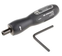 Facom Tournevis Monosens avec Vernier de Réglage pour Embout 1/4" Sens de Serrage Dynamométrique et Adaptateur ECR 1/4" A.404, Noir, 2-10Nm