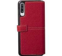 Façonnable, étui folio Galaxy A70 Sellier avec bouton-pression laqué, rouge