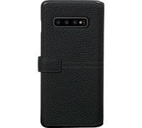 Façonnable, étui Sellier pour Samsung Galaxy S10 Plus G975 avec bouton, noir