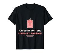 Façonné par Patience Fired by Passion Potter T-Shirt Graphique avec Valeur, Homme, Noir, L