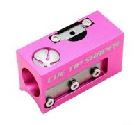 Façonneur de Pointe en Acier Inoxydable pour durable Façonneur | 7 fonctions intégrées, façonnage pour précis, polissage pour rapide, idéal pour snooker et billard français(Pink)