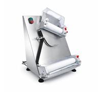 Façonneuse Laminoir à Pizza Professionnelle - 2 Rouleaux - Ø 10 à 30 cm - Épaisseur Réglable - 370 W