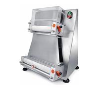 Façonneuse Laminoir à Pizza Professionnelle - 2 Rouleaux - Jusqu’à Ø 40 cm - Formeuse à Froid - Inox - 370 W