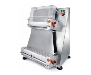 Façonneuse Laminoir à Pizza Professionnelle - 2 Rouleaux - Jusqu’à Ø 40 cm - Formeuse à Froid - Inox - 370 W