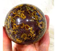 FACSER Boule de quartz en cristal naturel brut en pierre azoïque naturelle adaptée à la décoration de meubles (taille : 450-500 g)