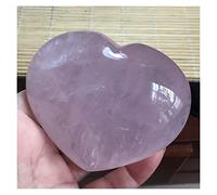 FACSER Cristal naturel brut 280 g en cristal de quartz violet naturel en forme de cœur pour décoration d'intérieur