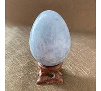 FACSER Cristal Naturel Brut Célestite Quartz Cristaux Pierre Oeuf Pierres Précieuses Roches Naturelles et Fontaine Décoration Maison Spiritual Engel arredo CASA - (Taille: 60-75mm)