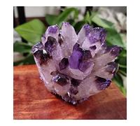 FACSER Cristal naturel brut cristal naturel améthyste grappe pierres brutes géode cristal de quartz minéraux pierre précieuse enlever négatif (taille : 500-600g)