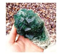 FACSER Cristal naturel brut cristal naturel fluorite verte grappe de cristaux spécimens pierres et cristaux cristal (taille : 150-250 g)