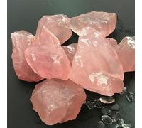 FACSER Cristal naturel brut pour enseignement des pierres précieuses brutes pour aquarium - Minéraux de quartz rose naturels - Pierres de cristal rose - Articles ménagers
