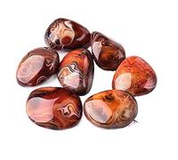 FACSER Cristal naturel rugueux 1 pièce pierre d'agate rouge naturelle Géode en cristal Sardonyx Pierre précieuse polie Palmier Minerai Rock Craft Decor (couleur : 50-70 mm, taille : 1 pièce)