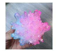 FACSER Cristal naturel rugueux Cristal Aura Cristaux Naturels Quartz Cluster Freeform Stones Chambre Maison Bureau Aquarium Décoration Accessoires Pierre précieuse (Taille : 400-450g)