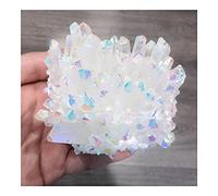 FACSER Cristal naturel rugueux Cristal Aura Cristaux Naturels Quartz Cluster Freeform Stones Chambre Maison Bureau Aquarium Décoration Accessoires Pierre précieuse (Taille : 400-450g)