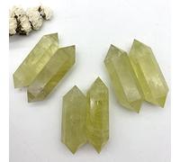 FACSER Cristal naturel rugueux décoration d'intérieur, citrine jaune polie naturelle double point cristal pierre de cristal décoration de la maison cadeaux cristaux naturels, cristal naturel (taille