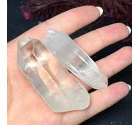 FACSER Lot de 2 pierres brutes en cristal naturel brut poli pour décoration d'intérieur